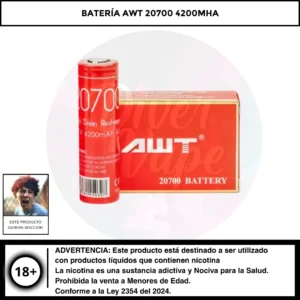 AWT Batería 20700 4200mAh