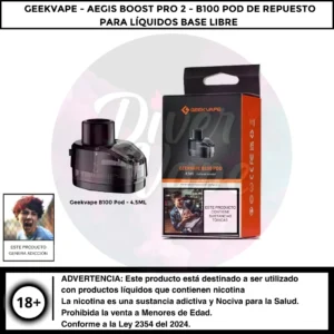 Aegis Boost Pro 2 (B100) Pod de repuesto