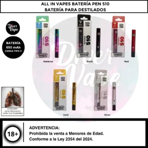 ALL IN VAPES Batería Pen 510