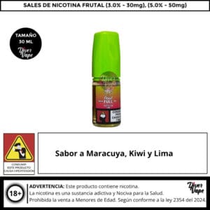 Dinner Lady Fruit Full Kiwi Passion Lime 30mg Salt