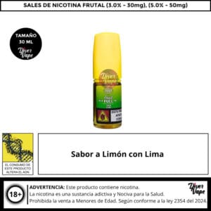 Dinner Lady Fruit Full Lemon Lime 30mg Salts