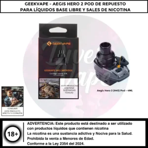 Aegis Hero 2 (H45) Pod de Repuesto