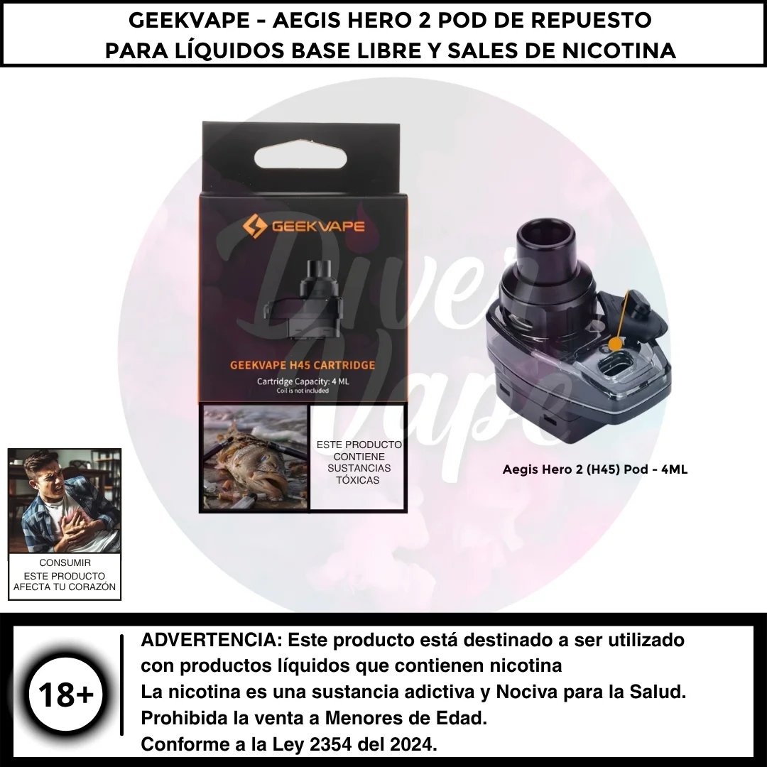 Aegis Hero 2 (H45) Pod de Repuesto