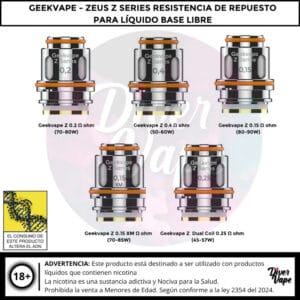 Geekvape Zeus Z Series Resistencia de Repuesto