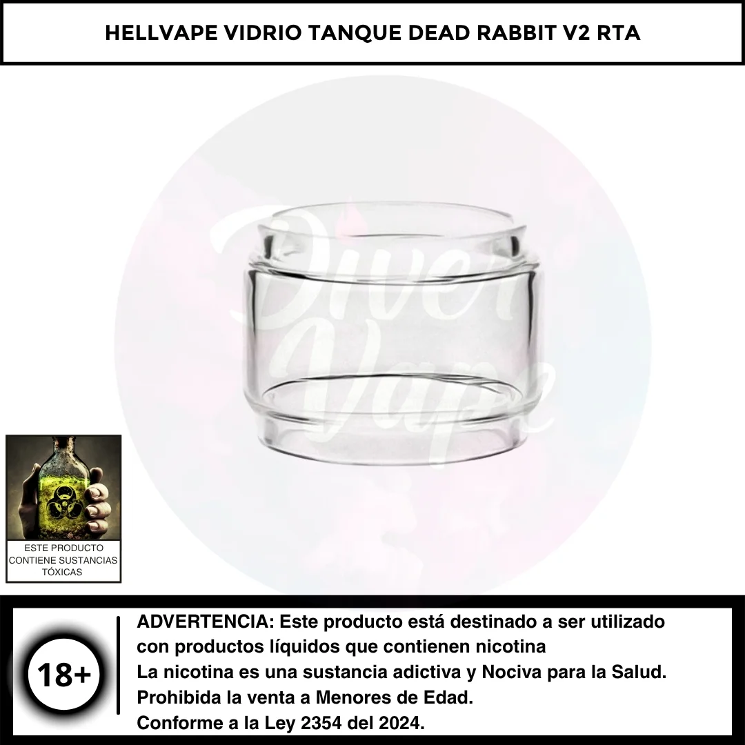 HellVape Vidrio Tanque Dead Rabbit V2 RTA