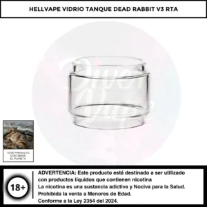 HellVape Vidrio Tanque Dead Rabbit V3 RTA