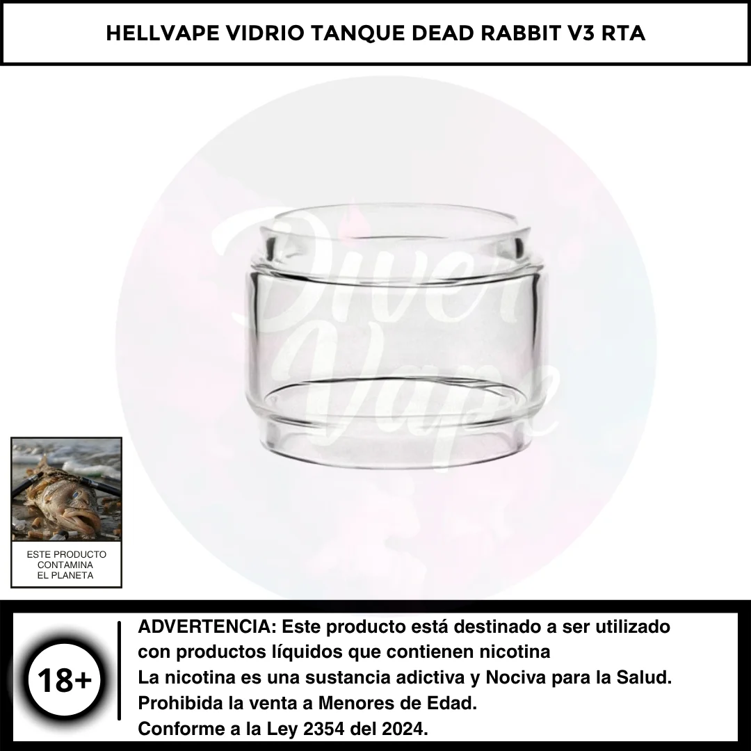 HellVape Vidrio Tanque Dead Rabbit V3 RTA