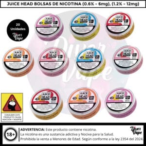 Juice Heah Pouches Bolsas de Nicotina