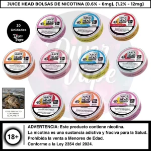 Juice Heah Pouches Bolsas de Nicotina