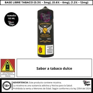 Kings Crest Don Juan Tabaco Dulce 120ml 3mg