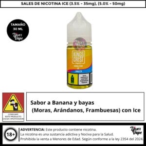 Kings Crest Fruits Banana Berry Ice Salts