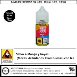 Kings Crest Fruits Mango Berry Ice Salts