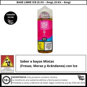 Kings Crest Fruits Mixed Berry Ice 120ml
