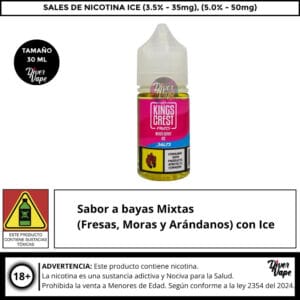 Kings Crest Fruits Mixed Berry Ice Salts