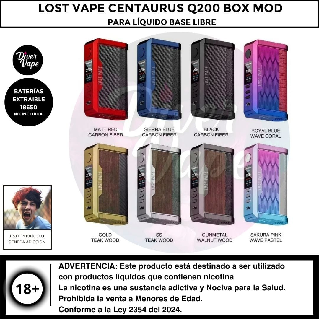 LOST VAPE Centaurus Q200 Box Mod