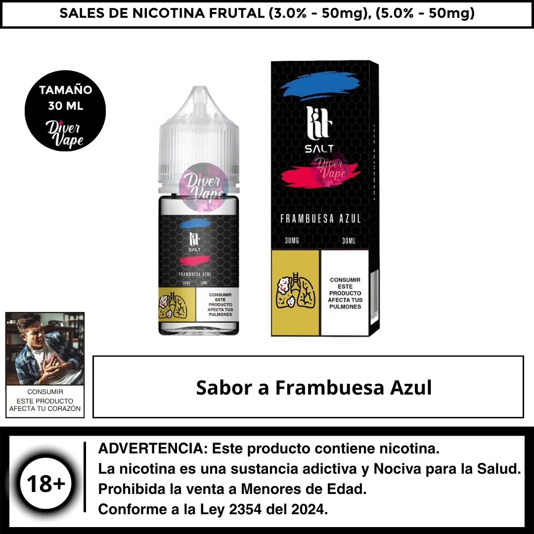 Lit Frambuesa Azul Salts