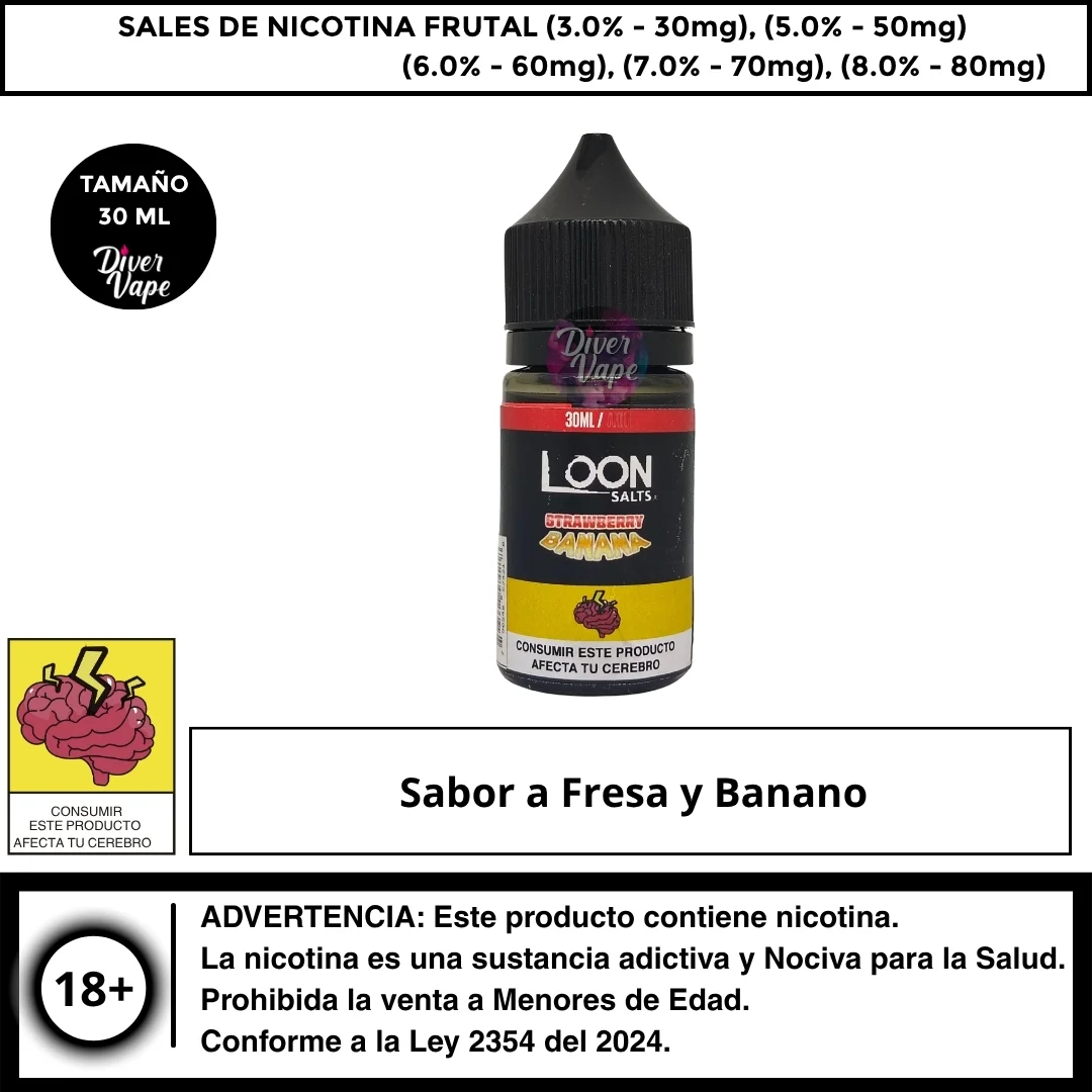 Loon Strawberry Banana Salts