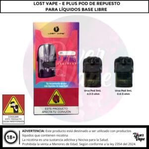 Lost Vape E PLUS Pod de Repuesto