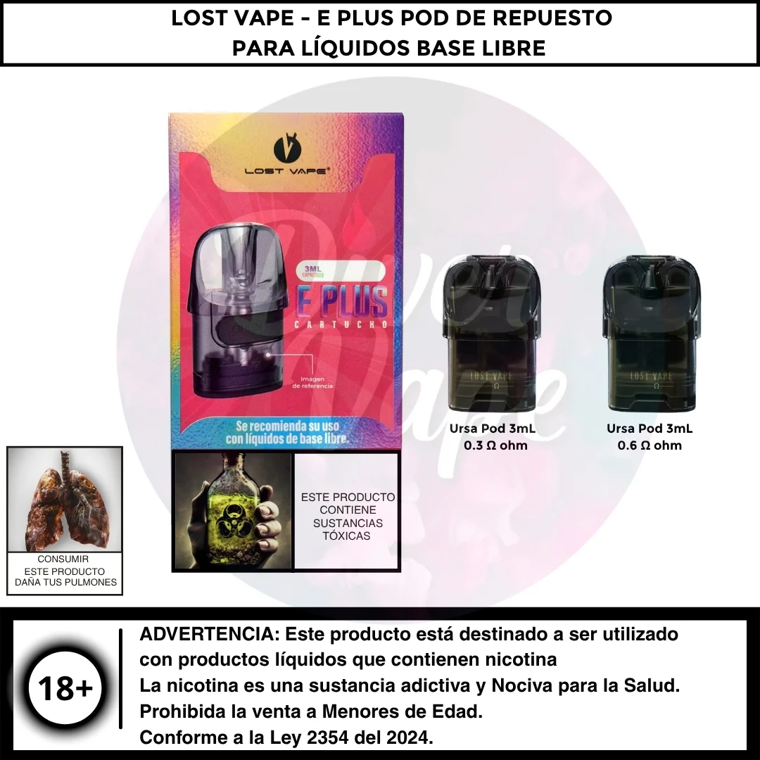 Lost Vape E PLUS Pod de Repuesto