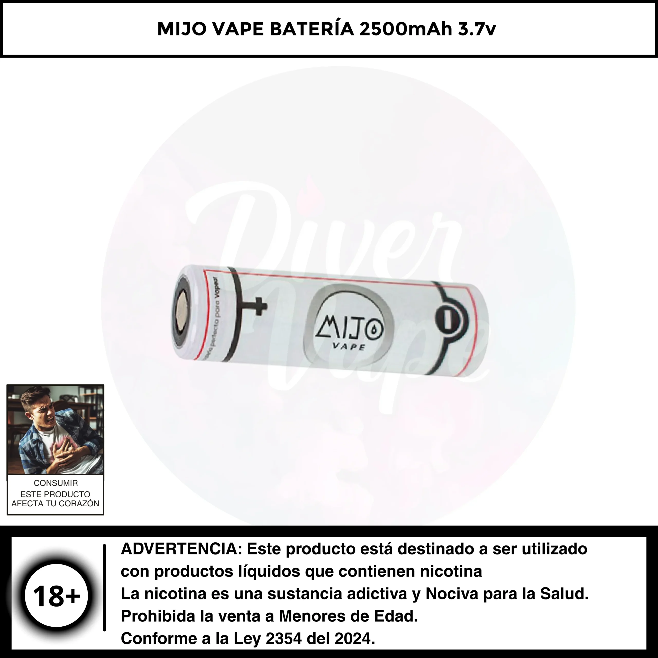 Mijo Vape Batería 2500 mAh