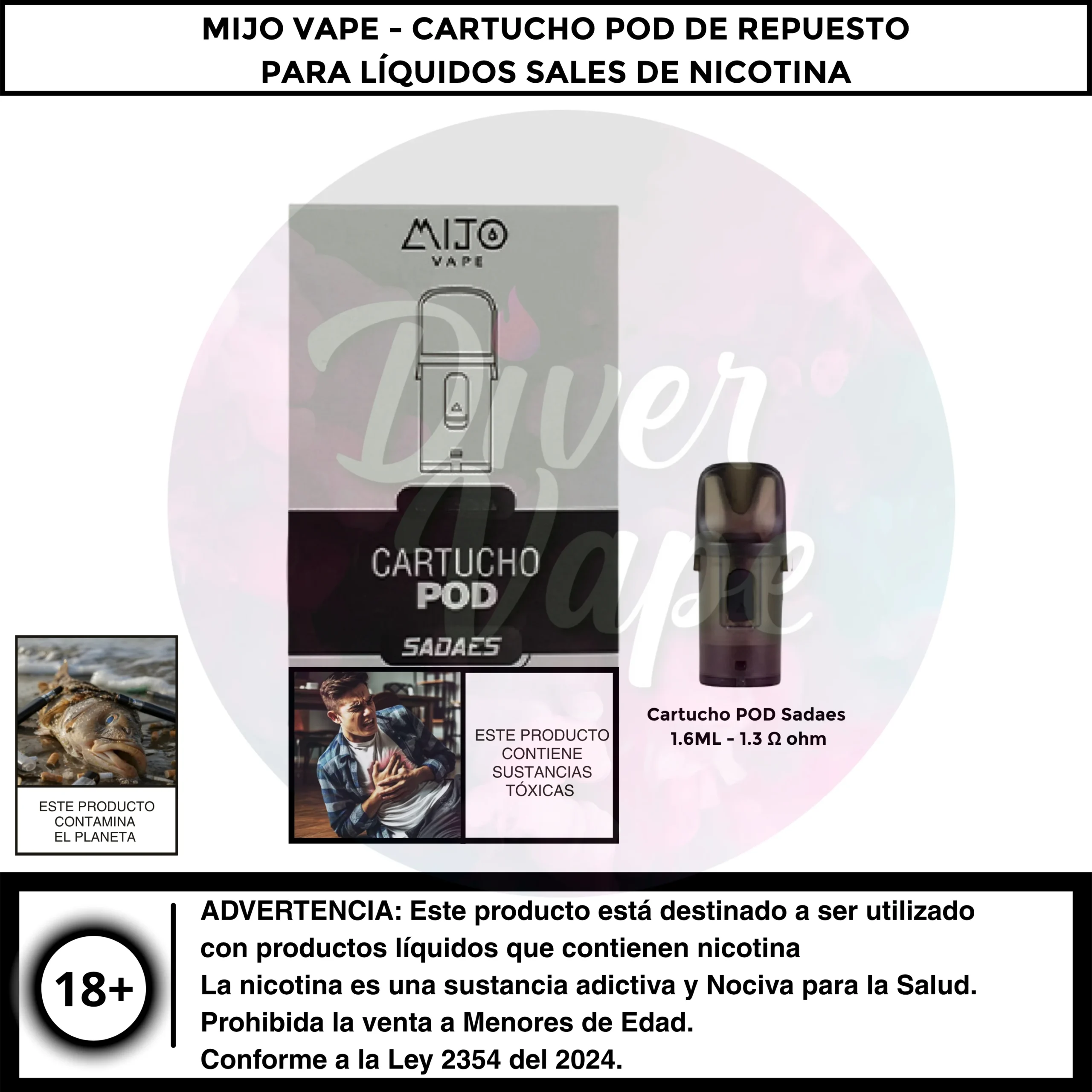 Mijo Vape Cartucho POD Sadaes