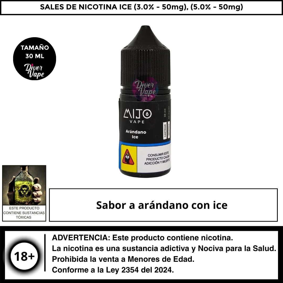 Mijo vape Arandano ice salts