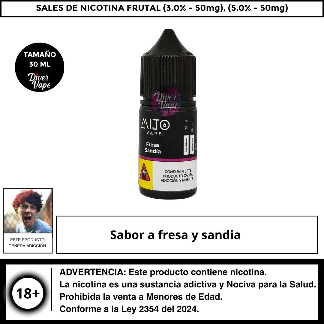 Mijo vape fresa sandia salts