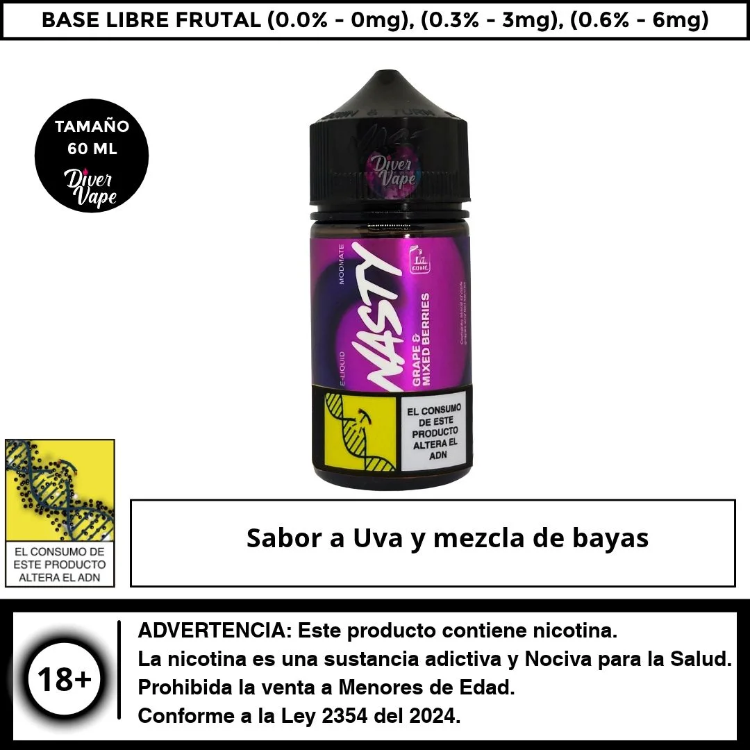 Nasty Grape & Mixed berries 60ml