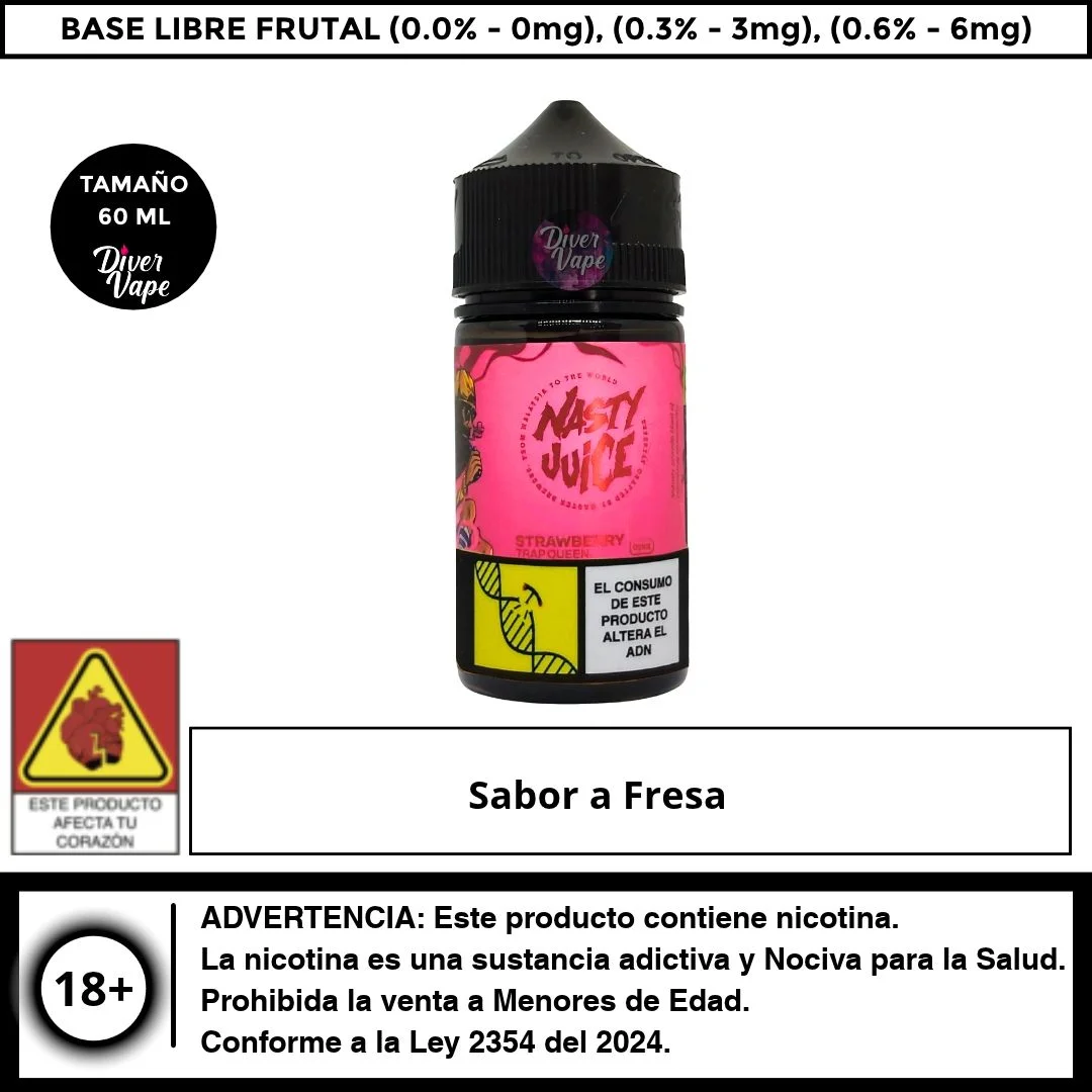 Nasty Strawberry Trap Queen 60ml