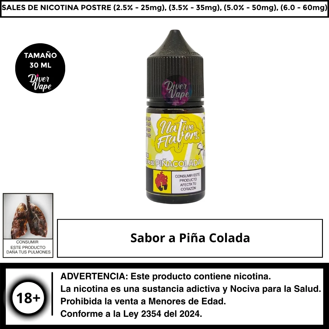 Native Flavors pina colada salts