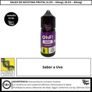 Ohf Grape 60mg Salts
