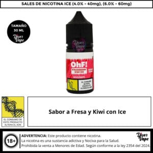 Ohf Strawberry Kiwi Ice 60mg Salts