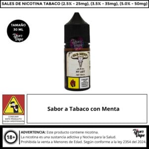 Old West Tobacco Mint My Lady Salts
