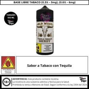 Old West Tobacco Tequila Sheriff 100ml