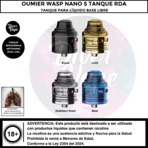 Oumier Wasp Nano S Tanque RDA