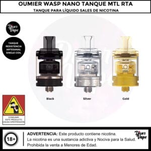 Oumier Wasp Nano Tanque MTL RTA