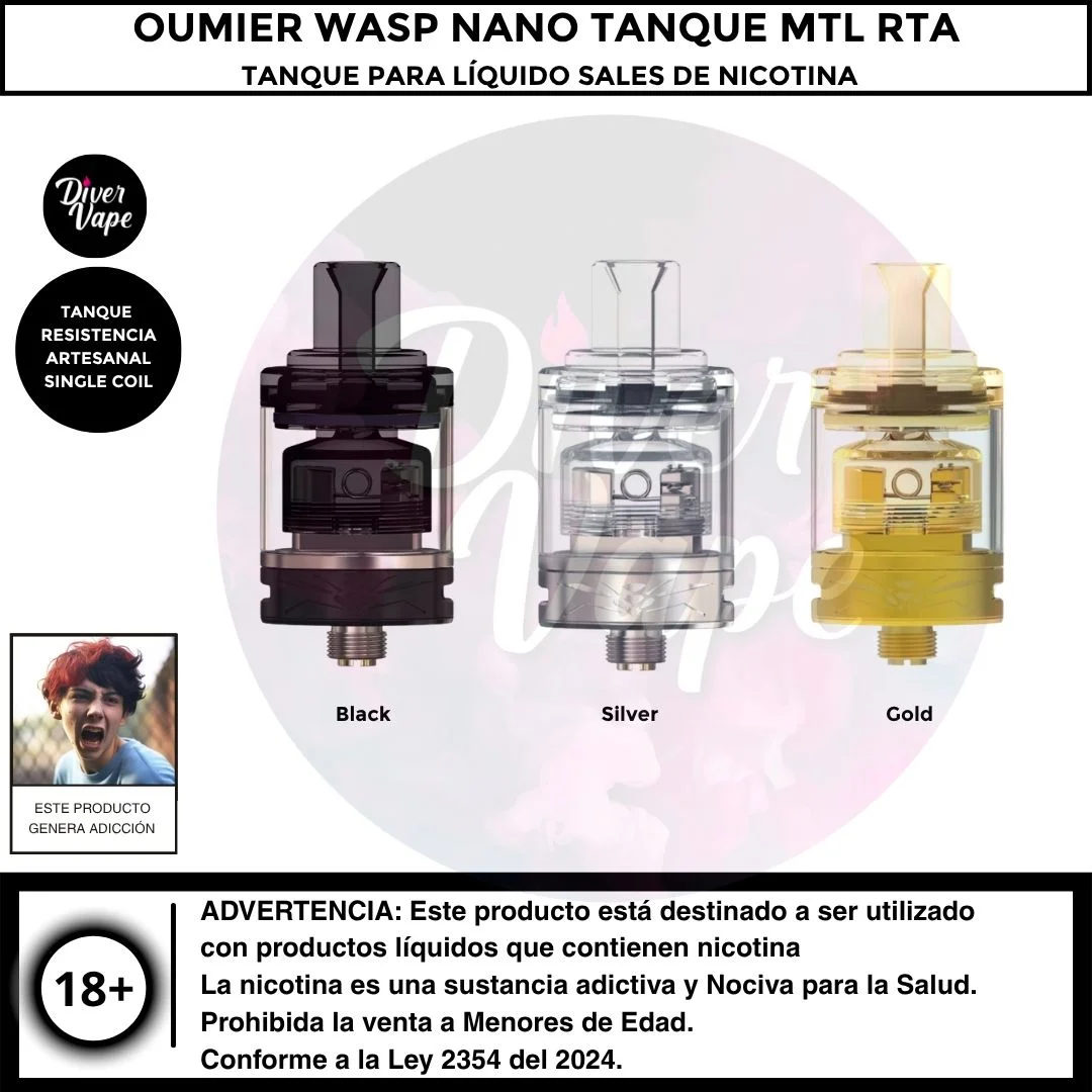 Oumier Wasp Nano Tanque MTL RTA
