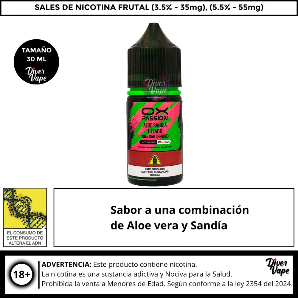 Ox Passion Aloe Watermelon Salts 55mg