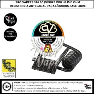 Pro Vapers 326 SC Single Coil