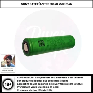 SONY Batería VTC5A 18560 2600 mAh