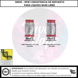 Smok RPM 3 Resistencia de Repuesto