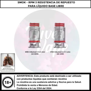 Smok RPM 3 Resistencia de Repuesto