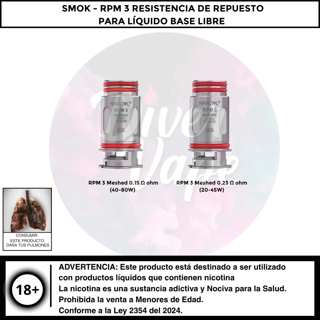 Smok RPM 3 Resistencia de Repuesto