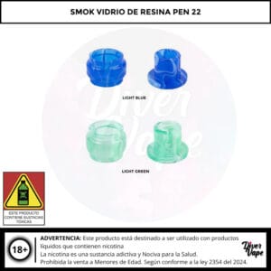 Smok Vidrio de Resina Pen 22