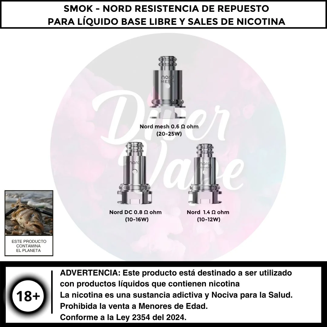 Smok nord Resistencia de Repuesto