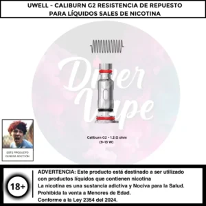 Uwell Caliburn G2 Resistencia