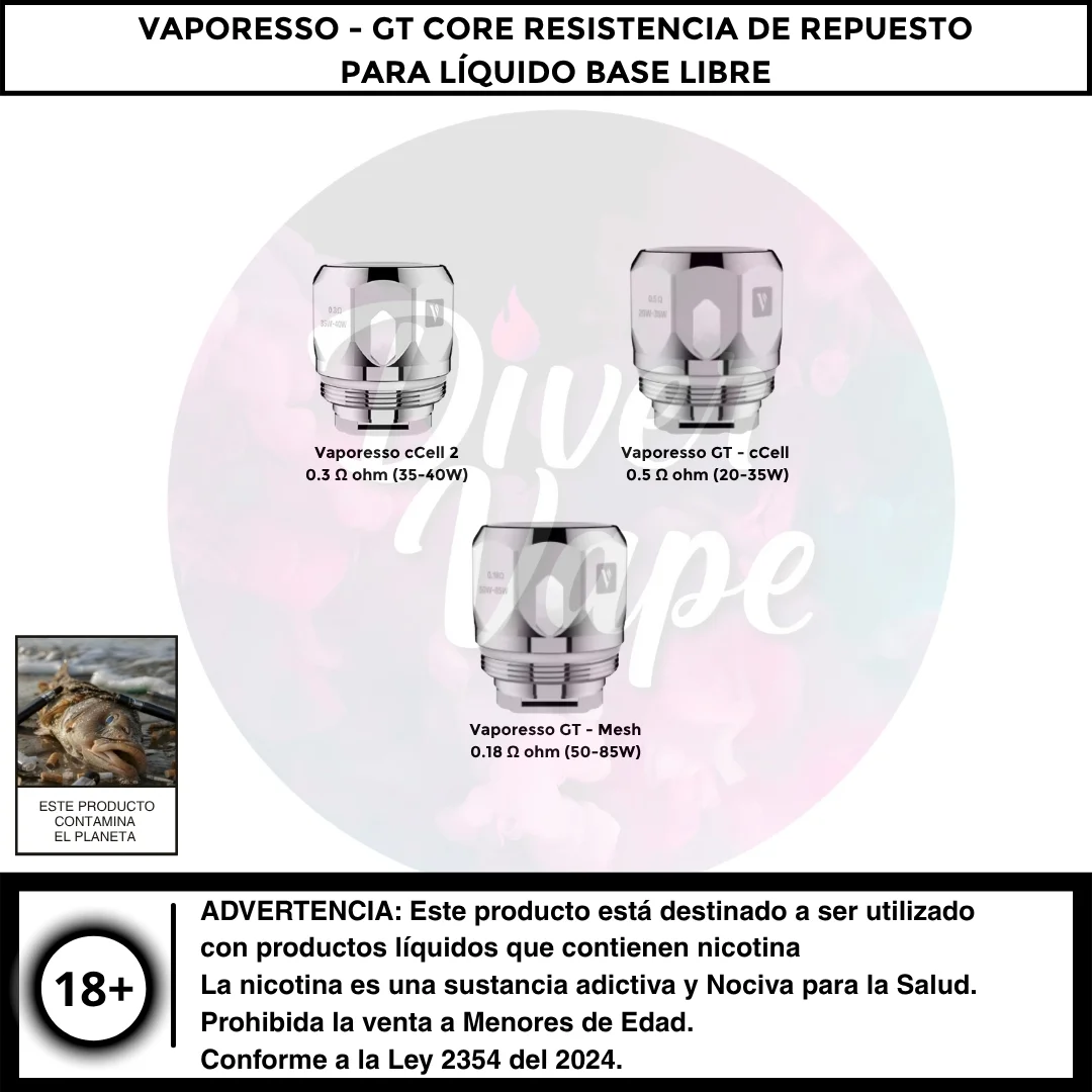 Vaporesso - GT Core Resistencia