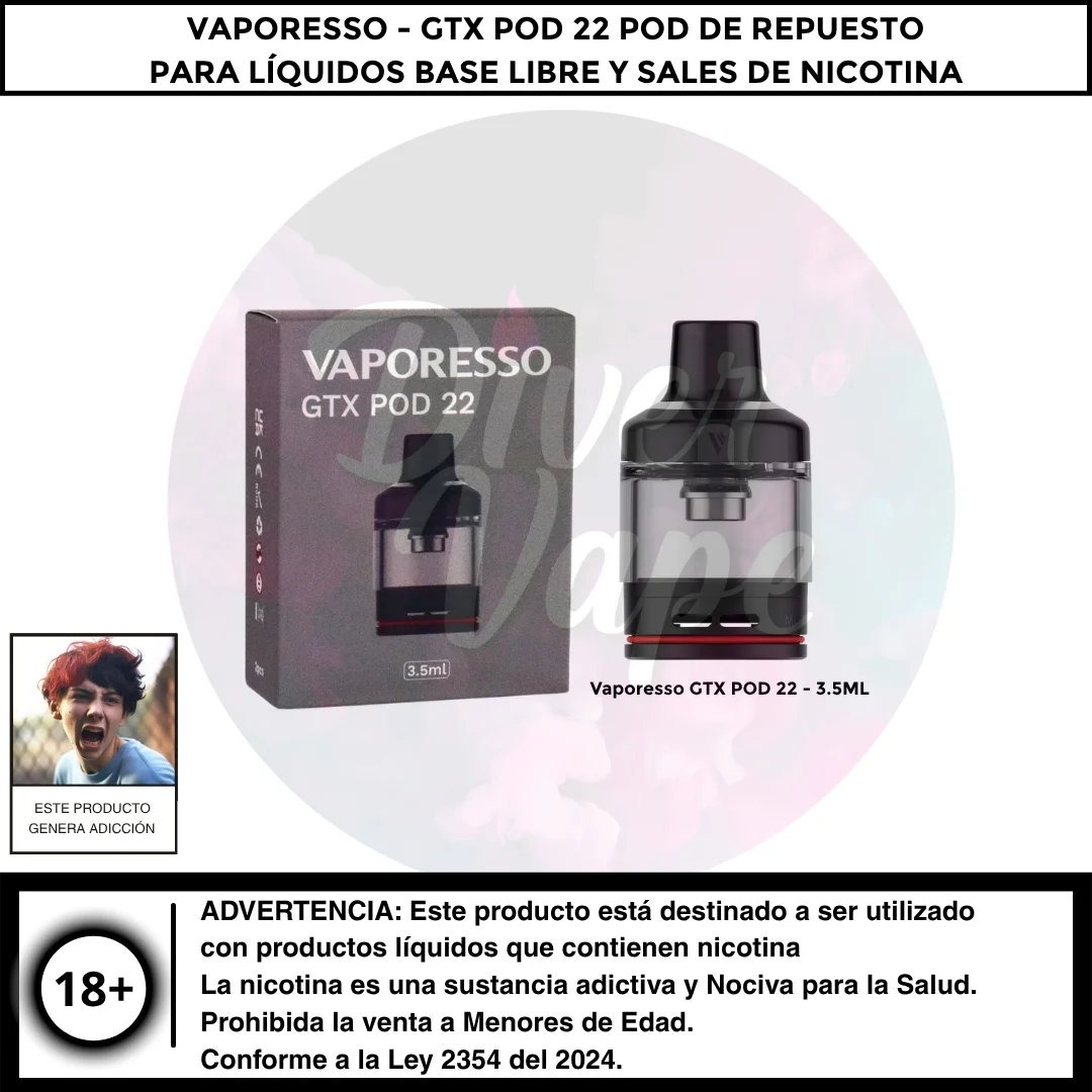 Vaporesso - GTX POD 22 Pod de Repuesto