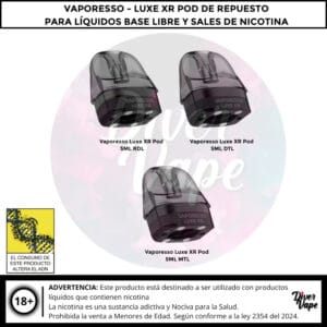 Vaporesso Luxe XR Pod de Repuesto