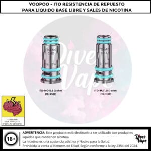 Voopoo ITO Resistencia de Repuesto